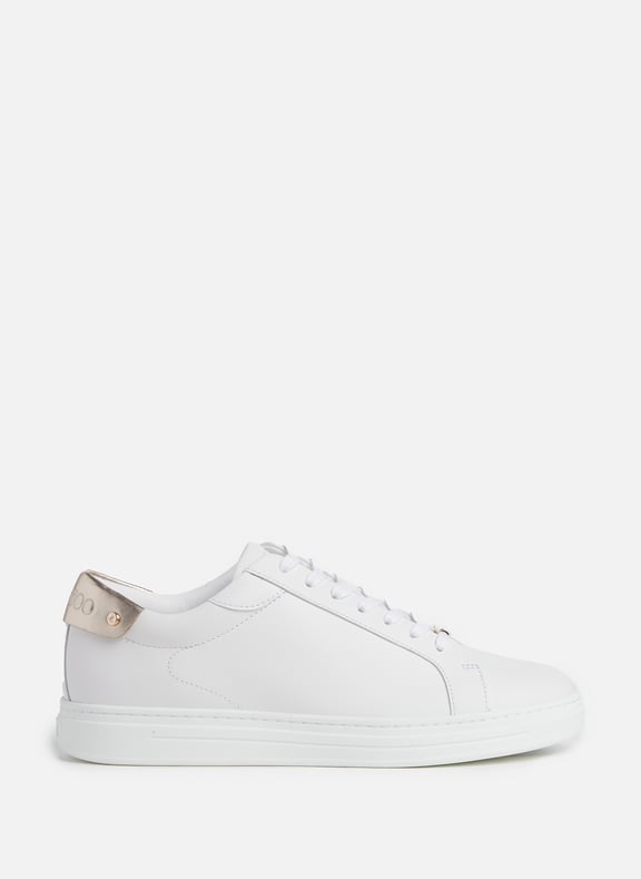 Baskets Rome en cuir Blanc by JIMMY CHOO JIMMY CHOO Baskets Rome en cuir Blanc