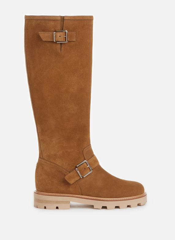 Biker ii tall wildlederstiefel jimmy choo damen printemps