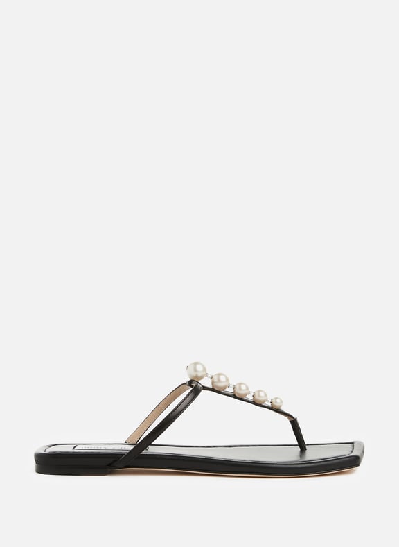 Mules Alaina en cuir Noir by JIMMY CHOO JIMMY CHOO Mules Alaina en cuir Noir