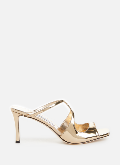 Anise 75 mules in Gold leather JIMMY CHOO 