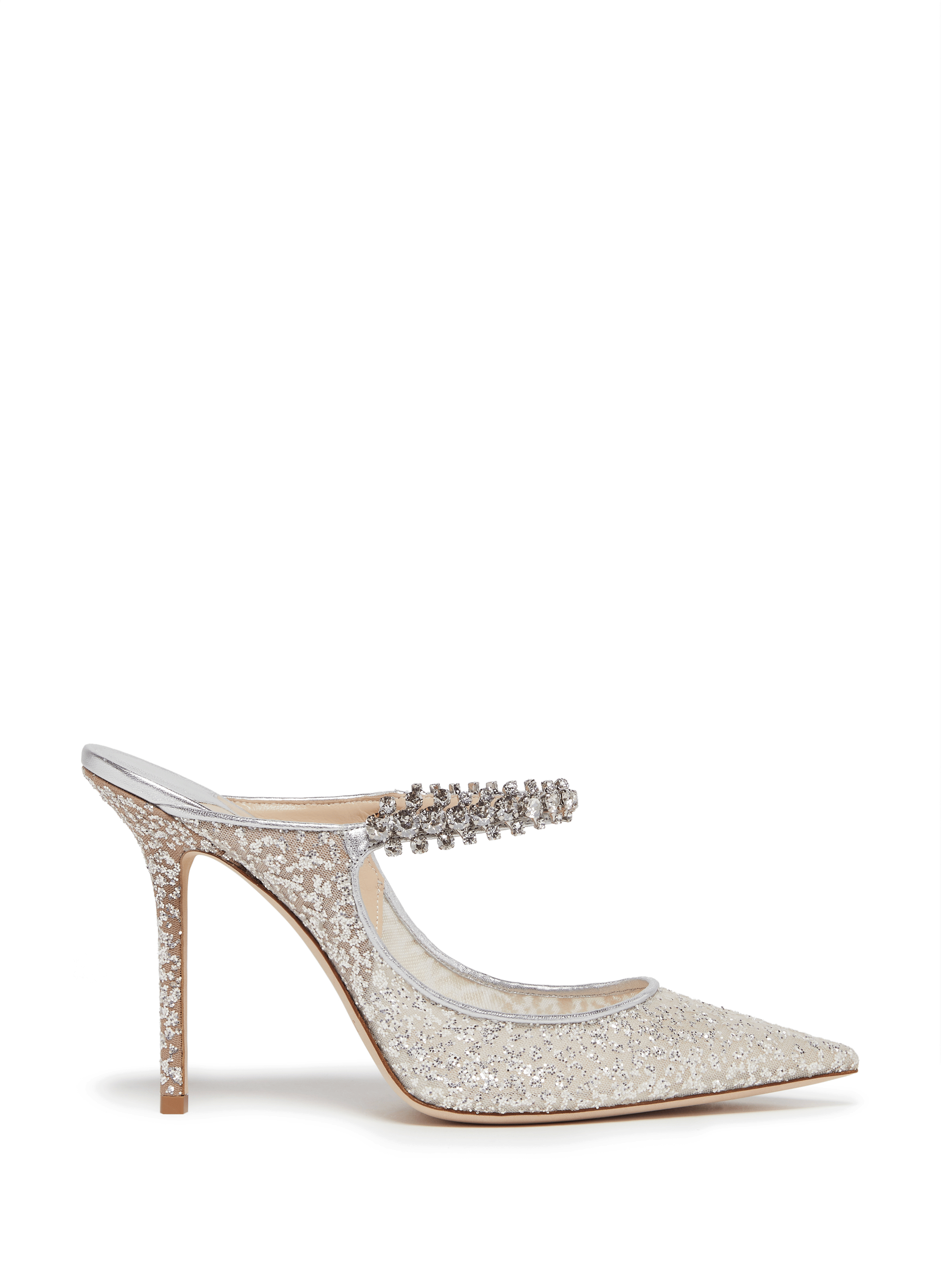 Mules Bing 100 | Argent Chaussures mariage The Wedding Explorer