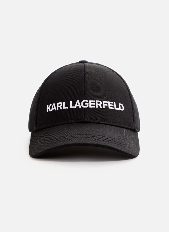 Casquette à logo en coton organique KARL LAGERFELD
