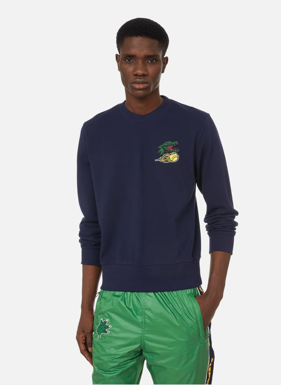Sweatshirt x Capsule Défilé de mode en coton Bleu by LACOSTE LACOSTE Sweatshirt x Capsule Défilé de mode en coton Bleu