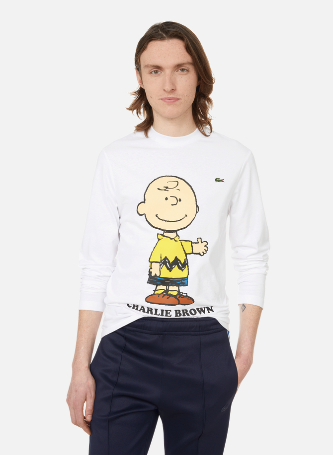 T-shirt manches longues Lacoste x Peanuts en coton LACOSTE