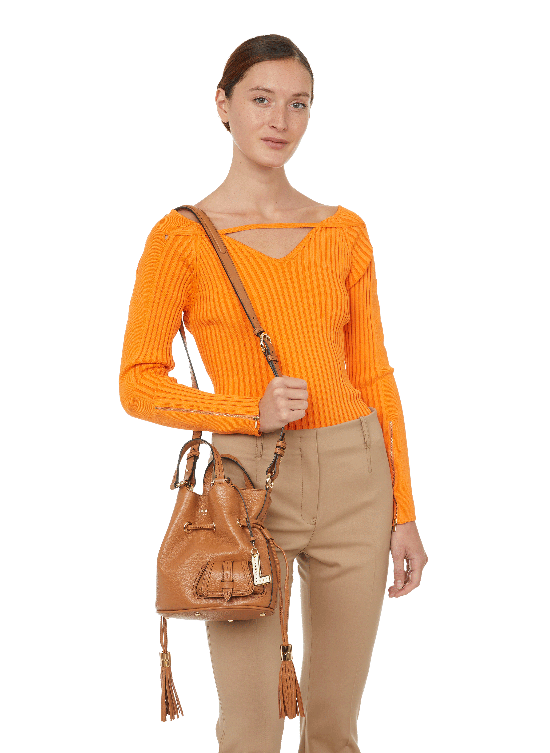 Sac seau Premier Flirt de Lancel – L – Crème – Vanity