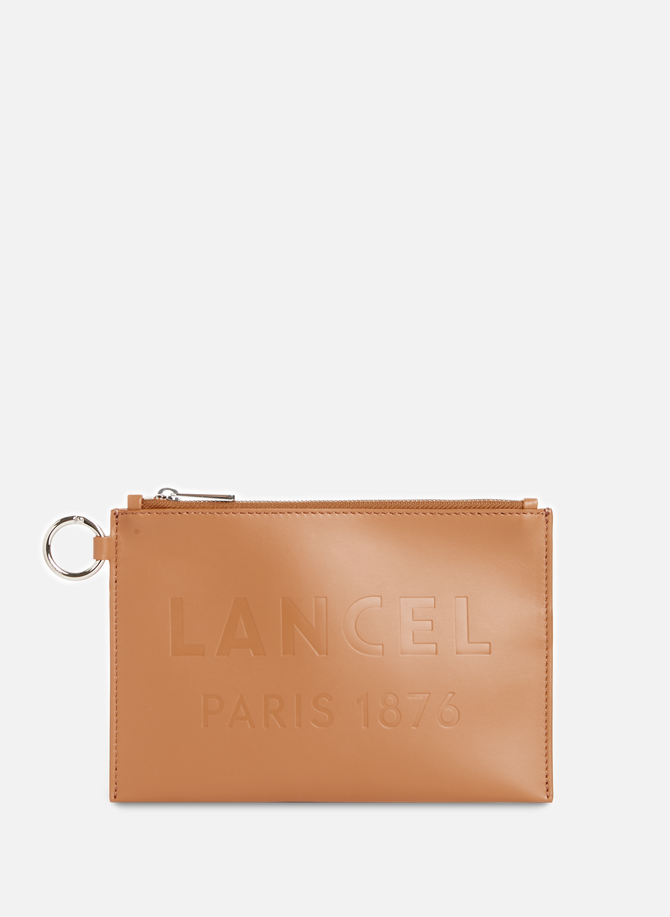 LANCEL leather zipped pouch