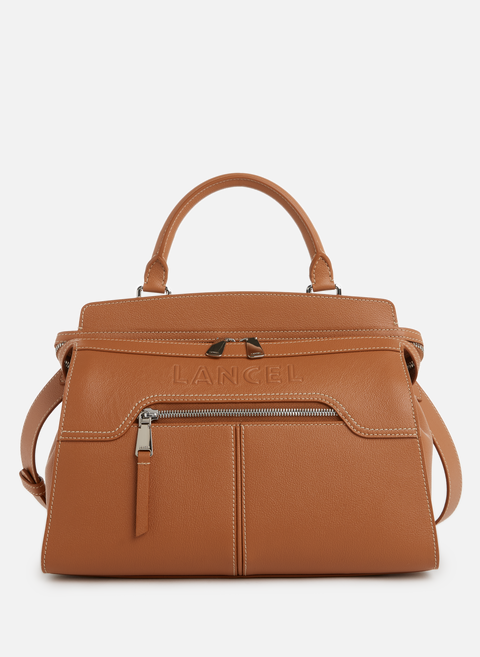 Ines leather handbag BrownLANCEL 