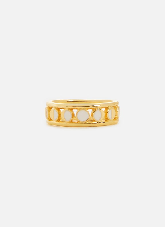 Bague Moon Circulation Blanc by LAVANI JEWELS LAVANI JEWELS Bague Moon Circulation Blanc
