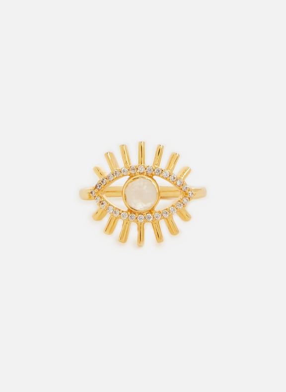 Bague The Third Eye Blanc by LAVANI JEWELS LAVANI JEWELS Bague The Third Eye Blanc