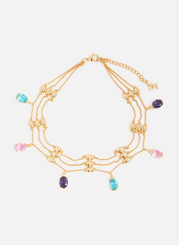 Collier chaînes et perles Multicolore by LAVANI JEWELS LAVANI JEWELS Collier chaînes et perles Multicolore