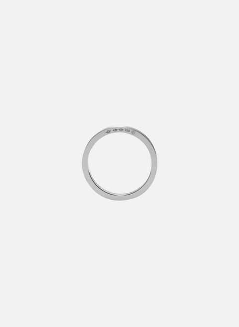 3g ribbon ring in smooth brushed silver SilverLE GRAMME 