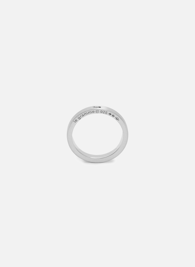 3g ring in smooth brushed silver LE GRAMME