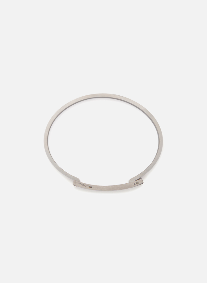 LE GRAMME smooth brushed stainless steel 21g assembly bracelet