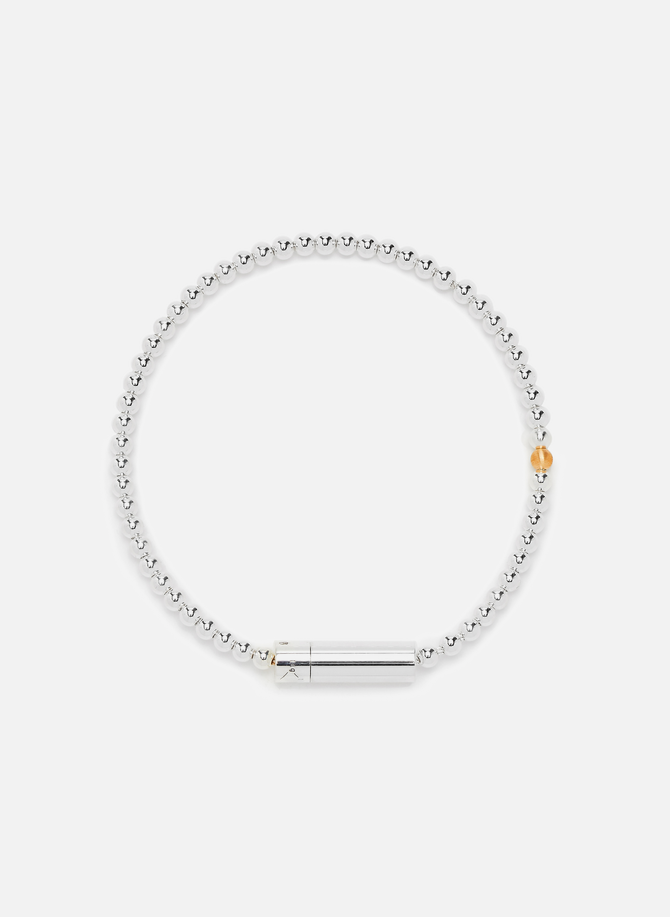 11g beads bracelet in smooth polished silver LE GRAMME