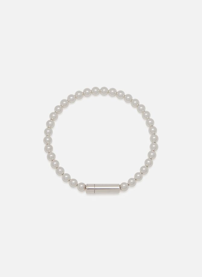 25g beads bracelet in polished smooth silver LE GRAMME