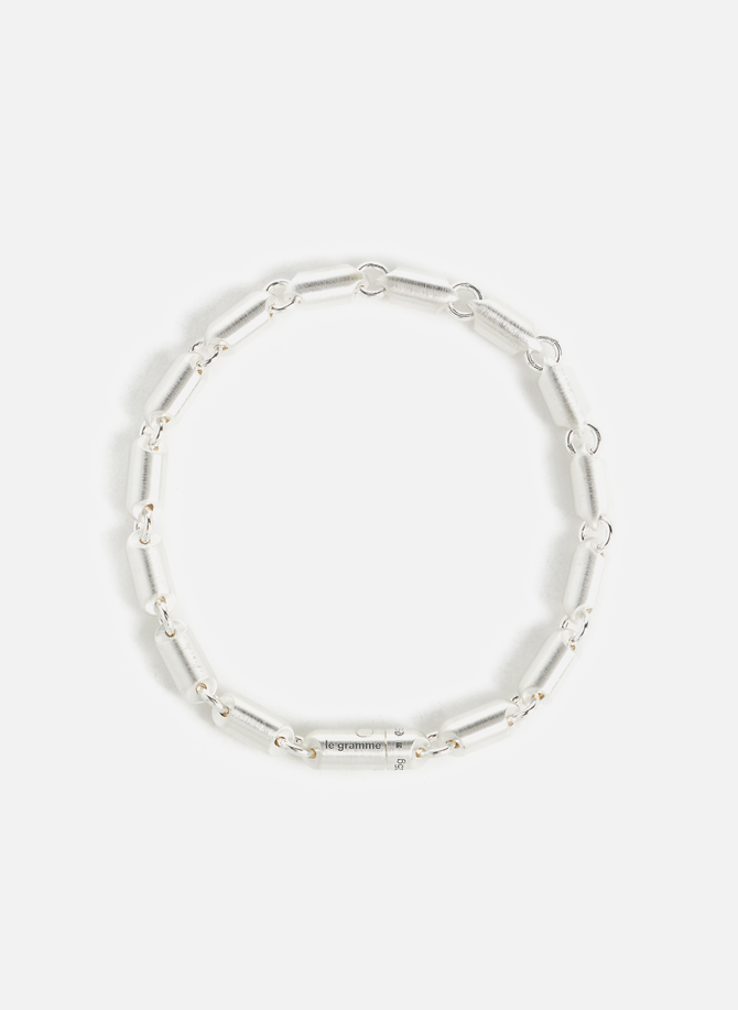 25g segment bracelet in brushed silver LE GRAMME