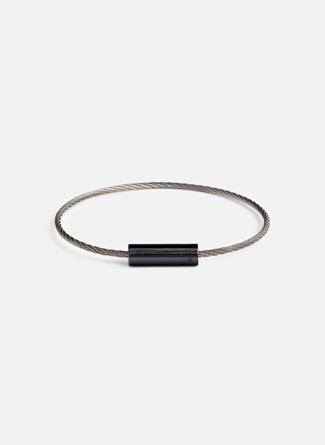 LE GRAMME polished black ceramic 5g cable bracelet