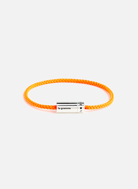 Bracelet câble nato en argent OrangeLE GRAMME 