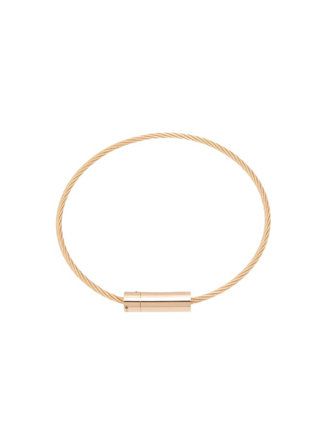11g cable bracelet in smooth polished yellow gold LE GRAMME