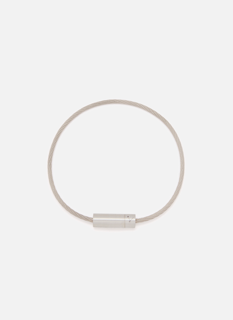 7g cable bracelet in brushed silver SilverLE GRAMME 