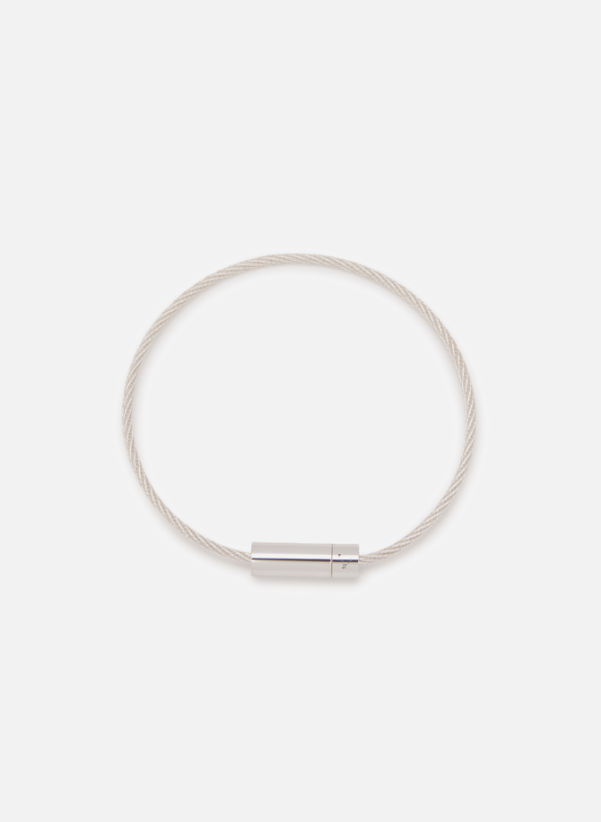 Le 7g cable bracelet in polished smooth silver LE GRAMME