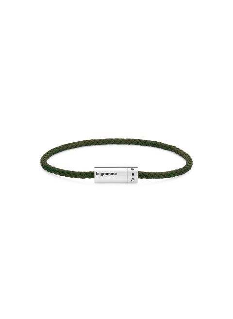 7g cable bracelet in smooth polished silver GreenLE GRAMME 