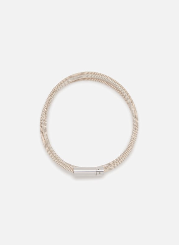 Bracelet câble triple tour 11g en argent lisse brossé Argent by LE GRAMME LE GRAMME Bracelet câble triple tour 11g en argent lisse brossé Argent