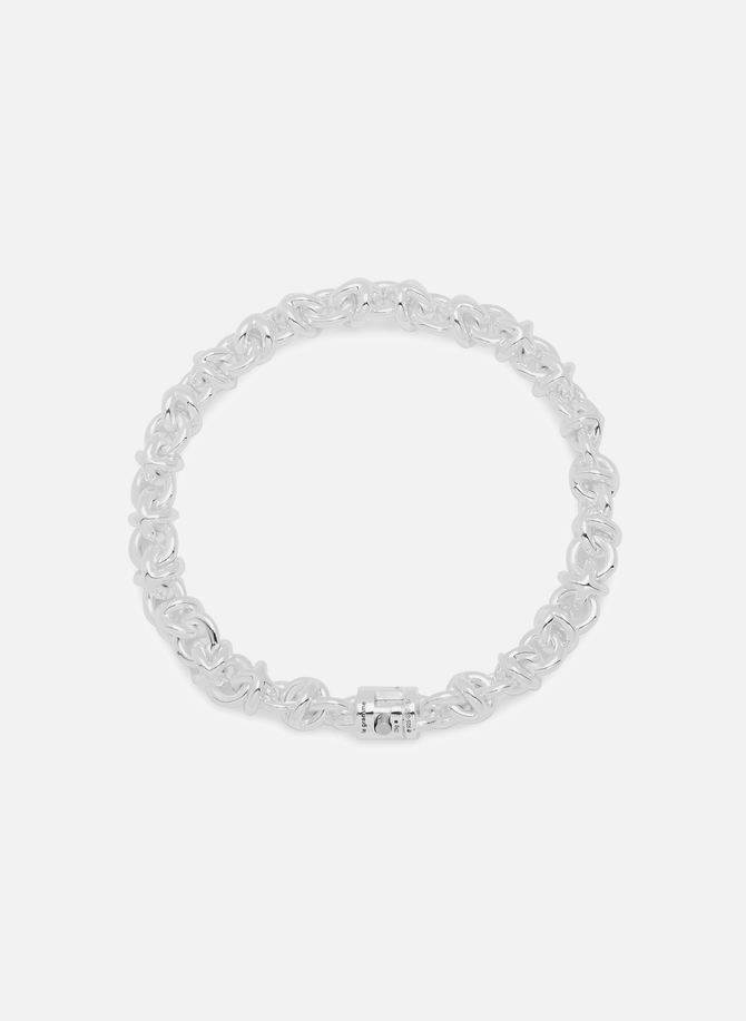 LE GRAMME smooth polished silver interlacing bracelet 29g