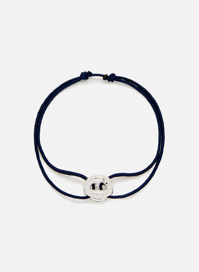 LE GRAMME silver interlacing cord bracelet 1g