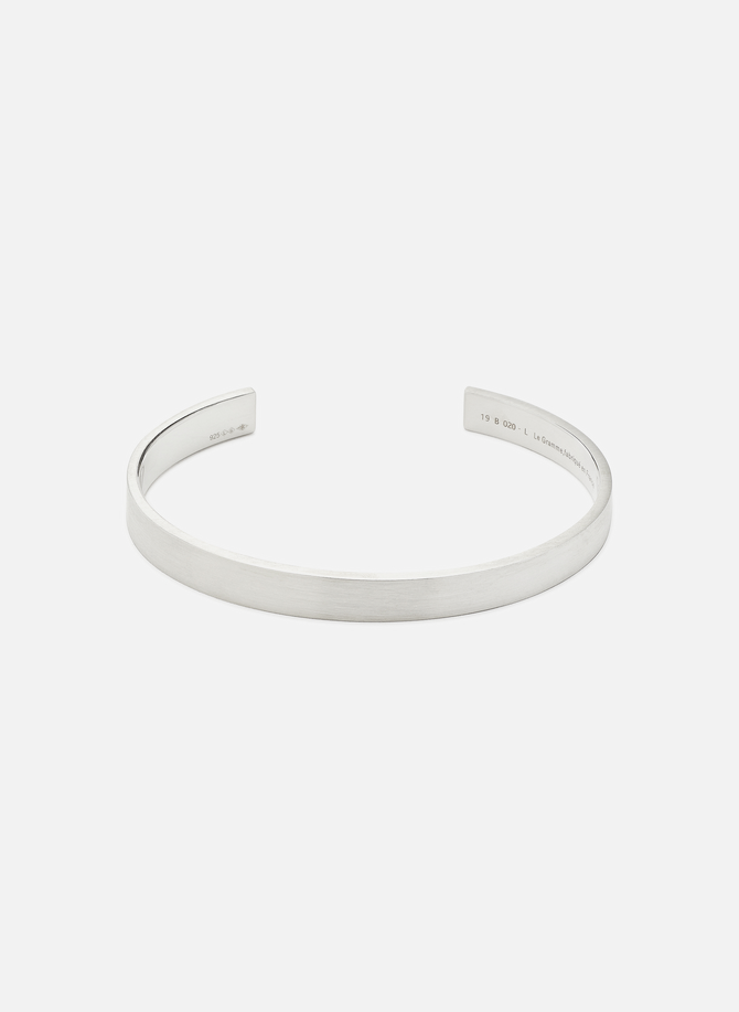 21g ribbon bracelet in polished smooth silver LE GRAMME
