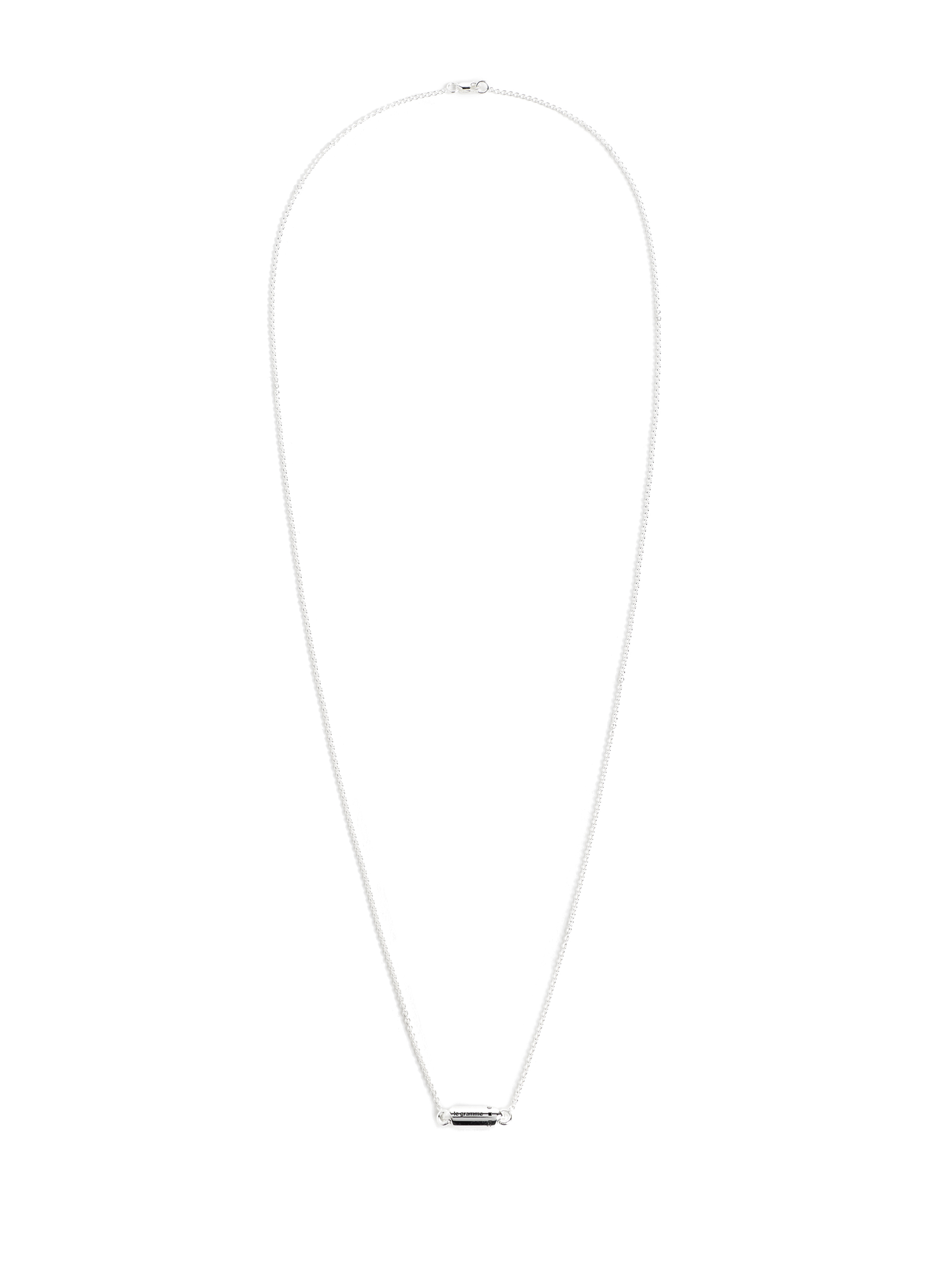 Collier à pendentif en argent sterling Rectangle Matchesfashion Homme Accessoires Bijoux Colliers 