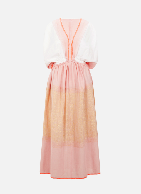 فستان تيلا طويل من القطن متعدد الألوانLEM LEM 