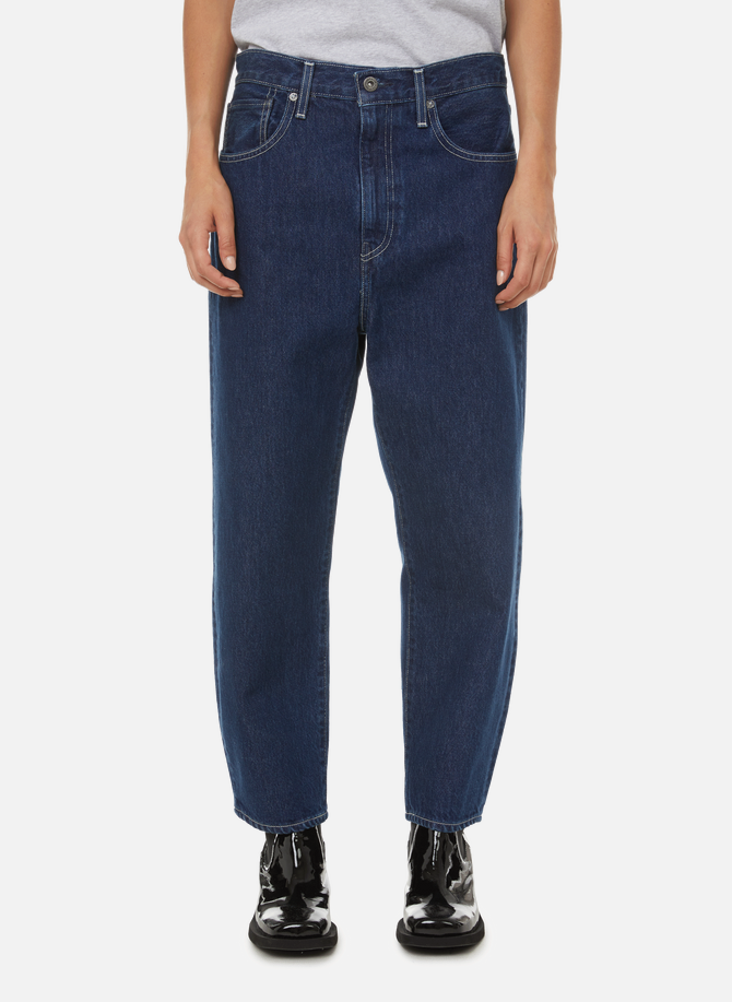 LEVI'S Barrel cropped cotton jeans
