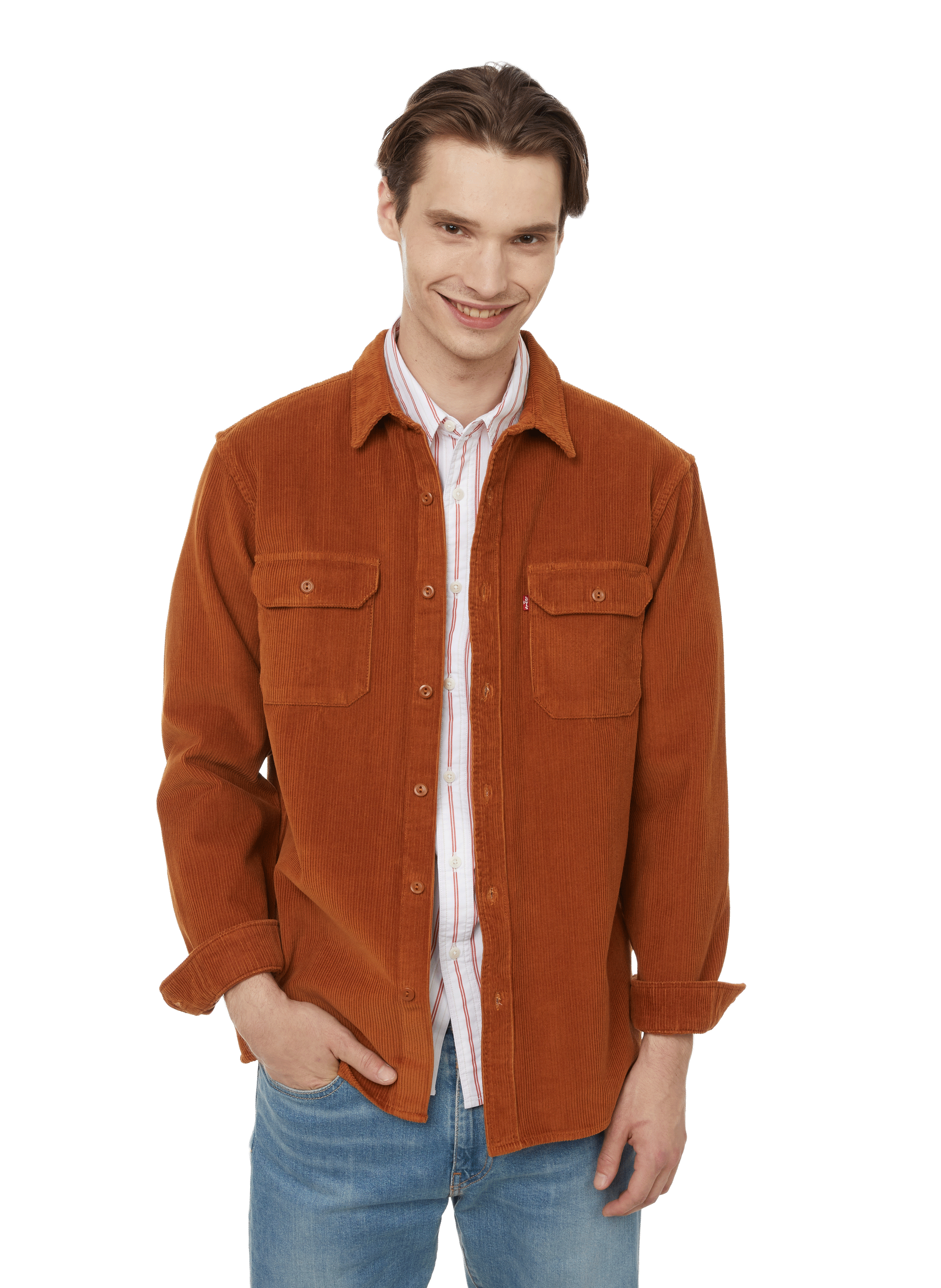 veste levis homme velours beige