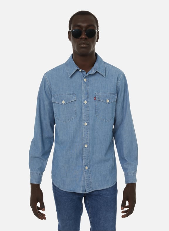 Chemise Western en jean Bleu by LEVI'S LEVI'S Chemise Western en jean Bleu