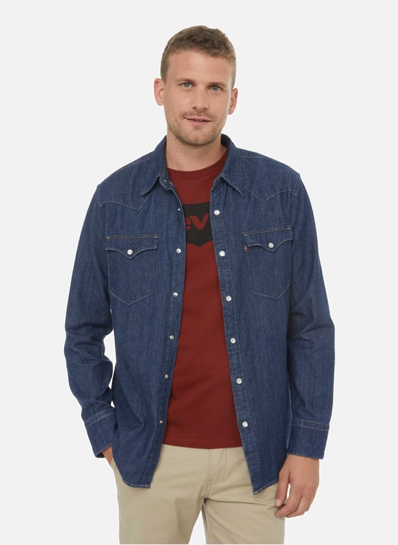 Chemise Western en jean Violet