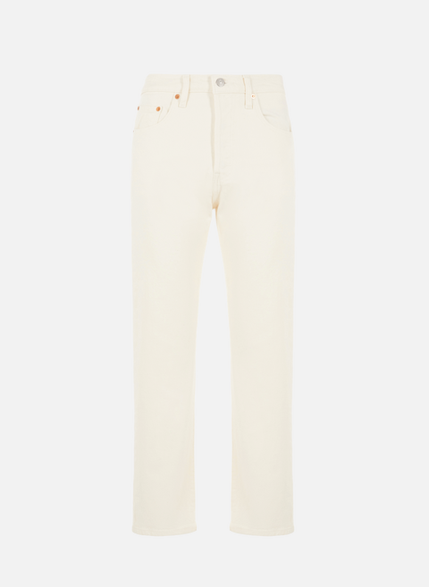 Jean 501 cropped BlancLEVI'S 