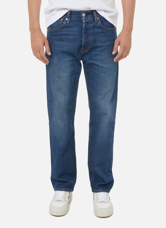 Jean 501 Original en coton denim Bleu by LEVI'S Red Tab LEVI'S Red Tab Jean 501 Original en coton denim Bleu