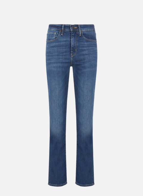 724 High-Rise Slim Straight Jeans aus Stretch-Baumwolle BlauLEVI'S 