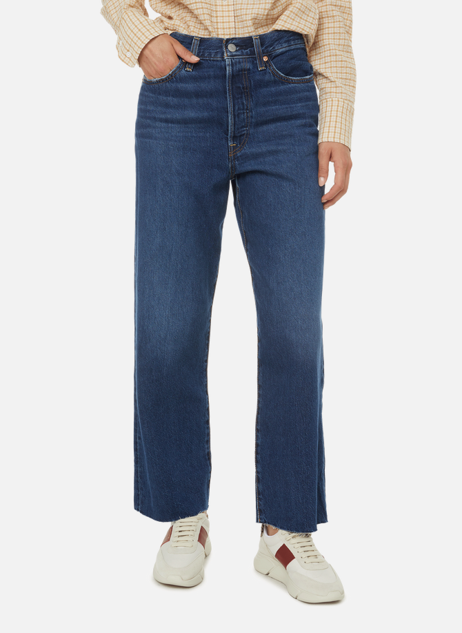 Jean Ribcage Straight Ankle en coton denim LEVI'S Red Tab