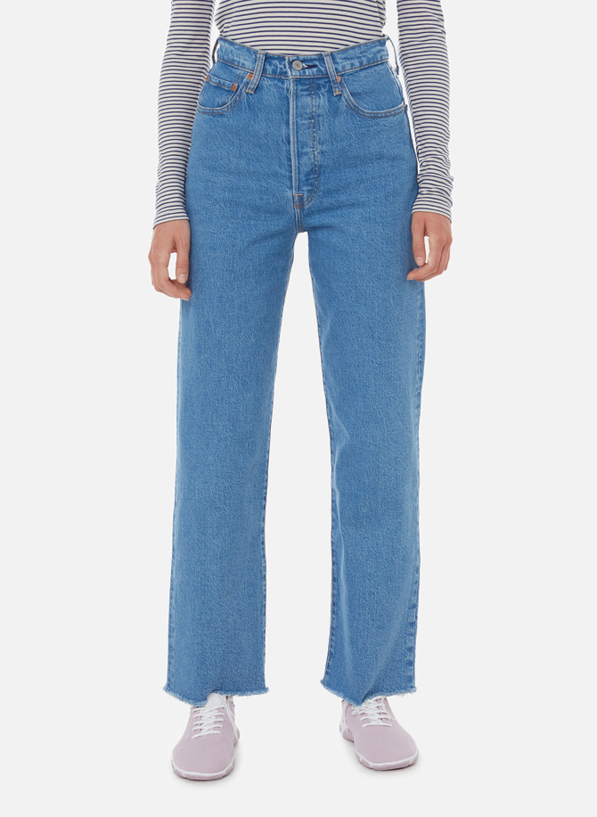 Jean Ribcage Straight Ankle en coton denim LEVI'S Red Tab