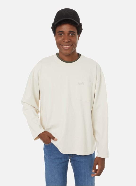 T-shirt à logo en coton Beige by LEVI'S Red Tab LEVI'S Red Tab T-shirt à logo en coton Beige