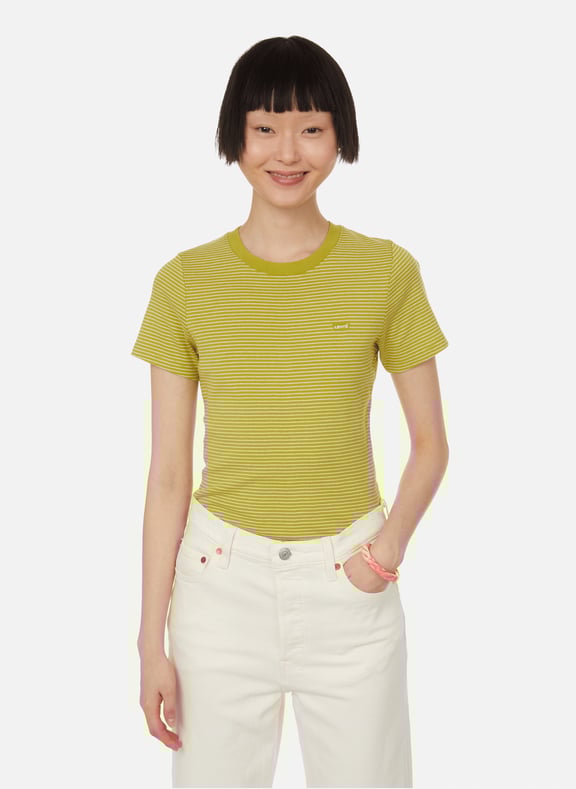 T-shirt rayé en coton Vert by LEVI'S Red Tab LEVI'S Red Tab T-shirt rayé en coton Vert