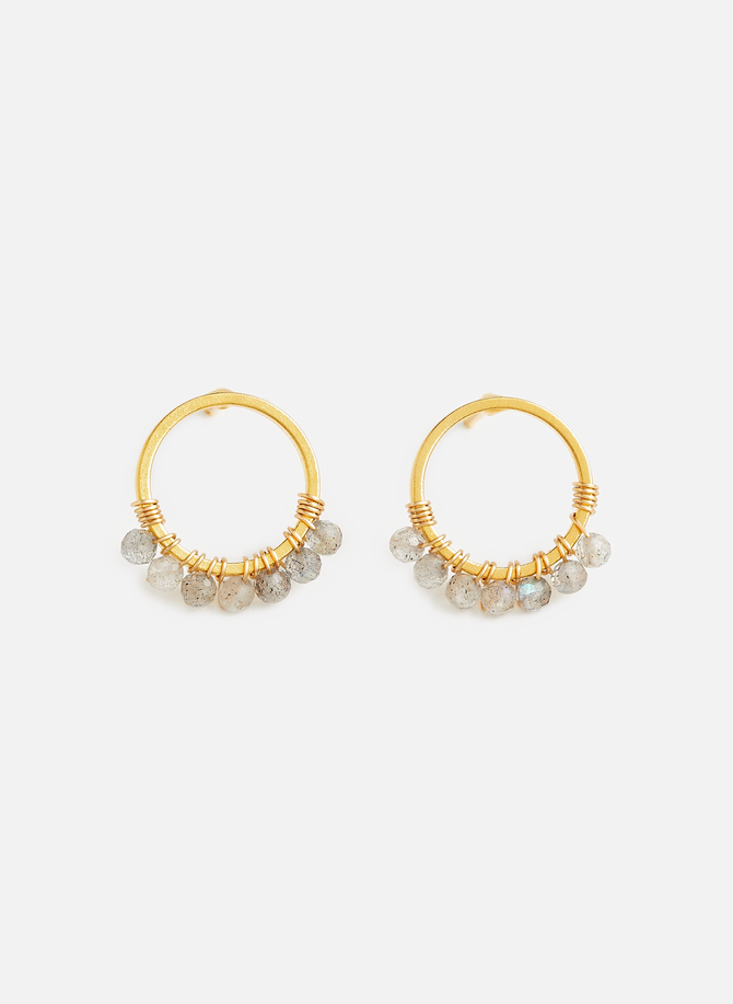 Mina LILO round pearl earrings