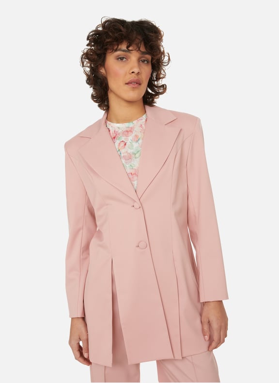 Blazer à détails plissés Rose by LIYA LIYA Blazer à détails plissés Rose