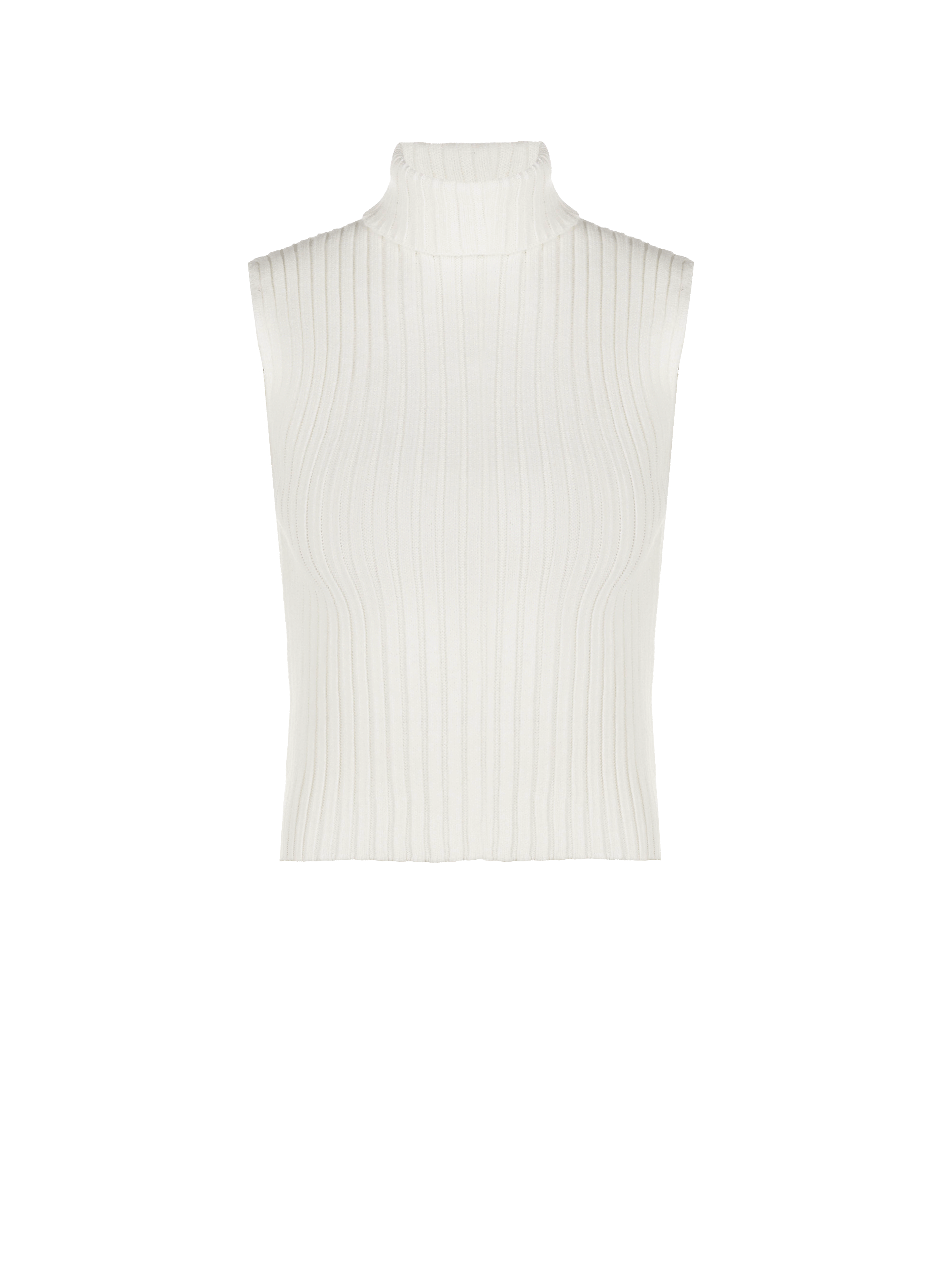 Pull Col Roulé Sans Manches En Velours - Marque Mint Velvet, Taille UK 10, Occasion Très Bon état, Motif