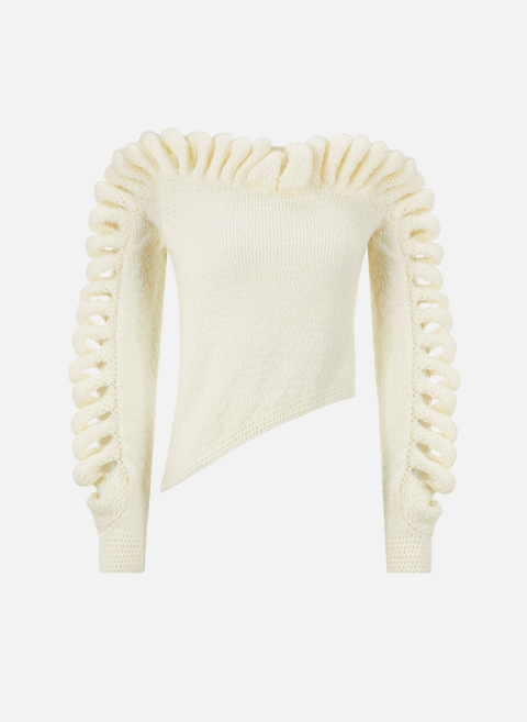 Wool blend sweater WhiteLIYA 