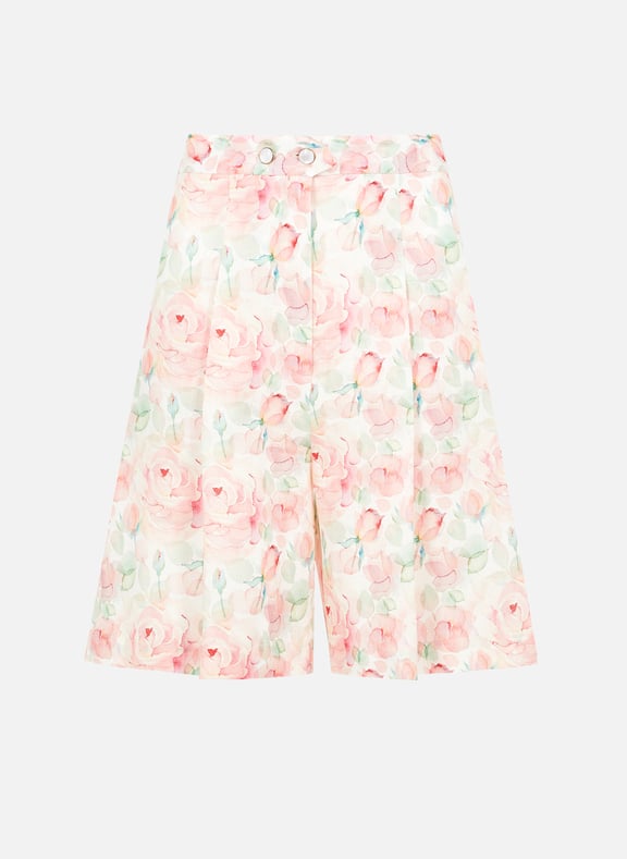 Short à fleurs en lin Multicolore by LIYA LIYA Short à fleurs en lin Multicolore