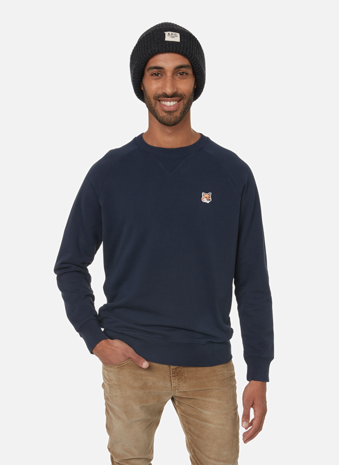 MAISON KITSUNÉ Baumwoll-Sweatshirt mit Fuchskopf