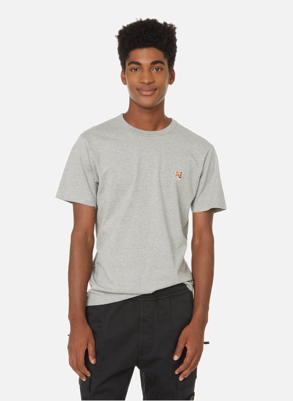 T-shirt écusson renard Gris by MAISON KITSUNÉ MAISON KITSUNÉ T-shirt écusson renard Gris